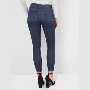 Gap 1969 Mid Rise True Skinny Jeans in Sculpt dark indigo 32 / 14 NWT